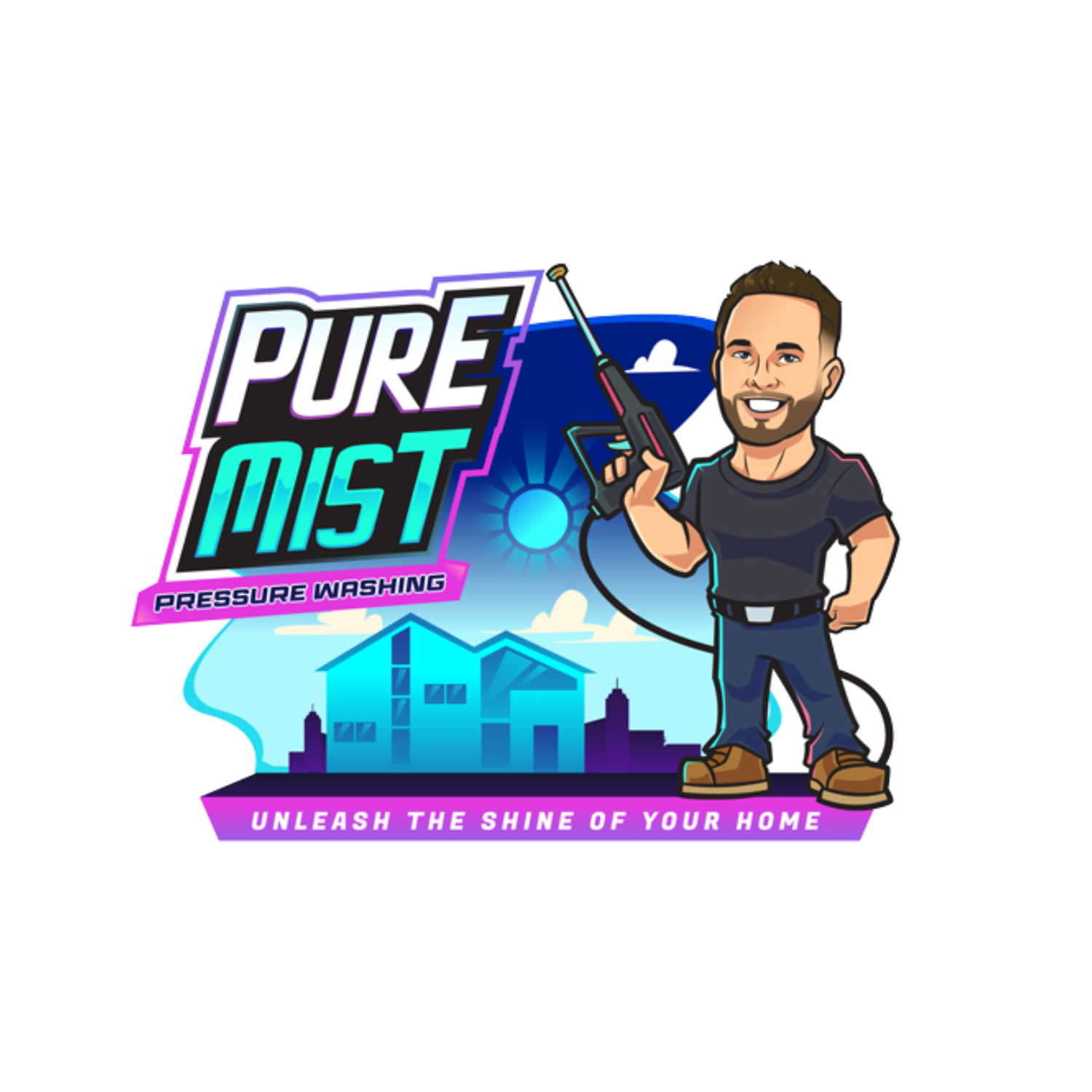 Pure Mist Pressure Washing logo