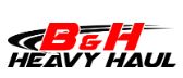 B and H Heavy Haul Trucking Company logo